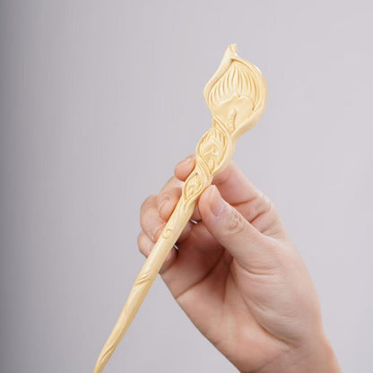PF143 - Intricate Wooden Hair Sticks - Wholesale