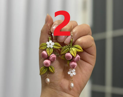PF228 - Yellow Rose Chanhua Earrings - Wholesale