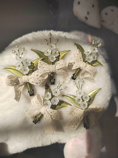 PF222 - Lily of The Valley Chanhua Hair Clip - Wholesale