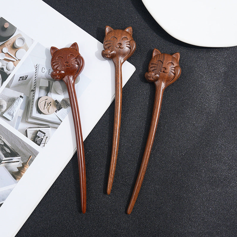 PF185 - 19cm Lacewood Hair Sticks - Wholesale