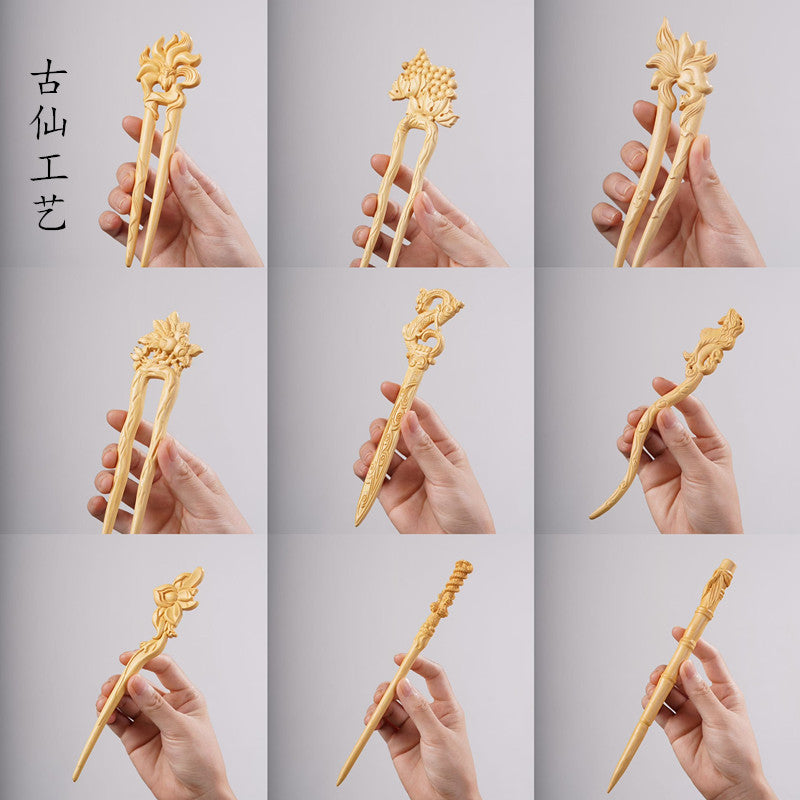 PF151 - Boxwood Hair Sticks - Wholesale