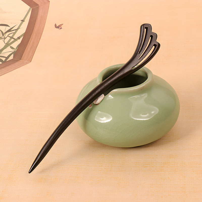 PF082 - 15cm Ebony Hair Sticks - Wholesale