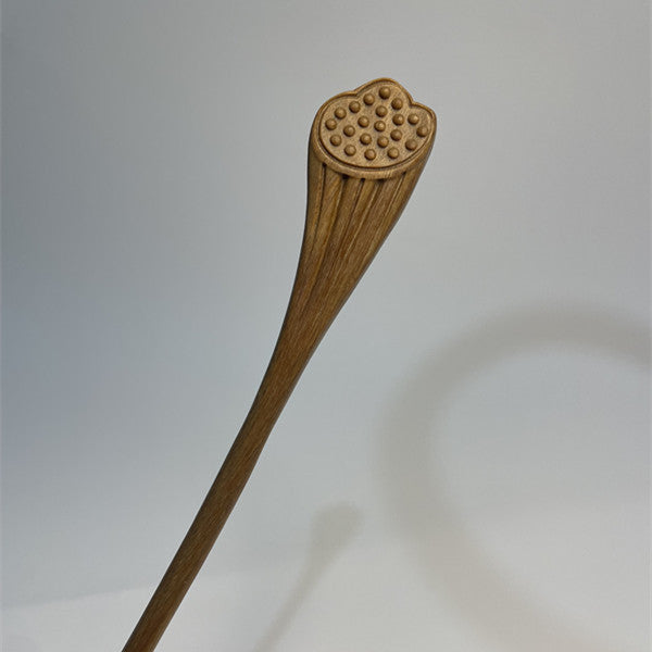 PF145 - 20cm Green Sandalwood Hair Sticks - Wholesale
