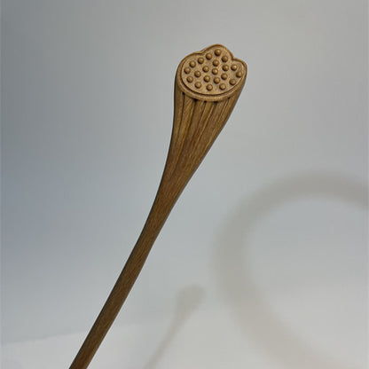 PF145 - 20cm Green Sandalwood Hair Sticks - Wholesale