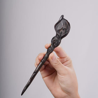 PF143 - Intricate Wooden Hair Sticks - Wholesale
