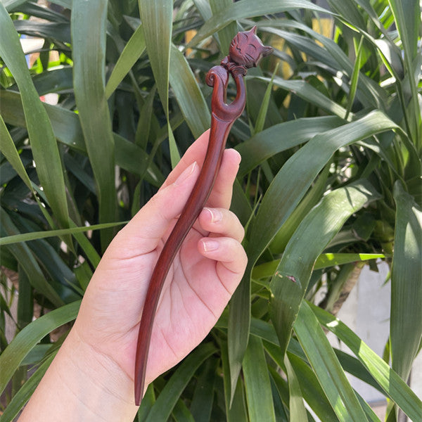 PF140 - 20cm Rosewood Hair Sticks - Wholesale