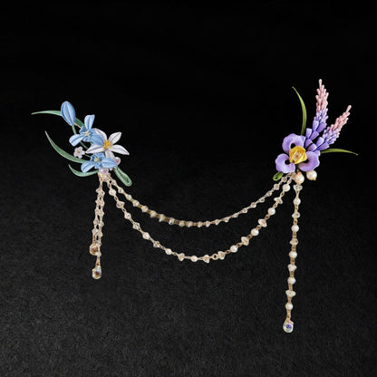 Chanhua Handmade Flower Brooch - Iris or Orchid