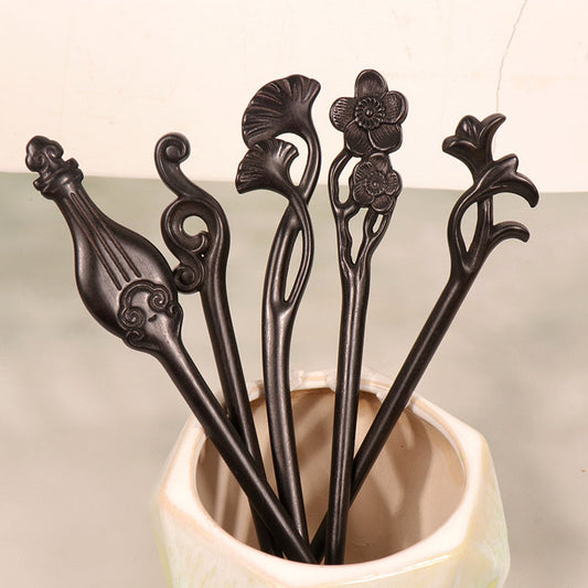 PF102 - 18cm Ebony Hair Sticks - Wholesale