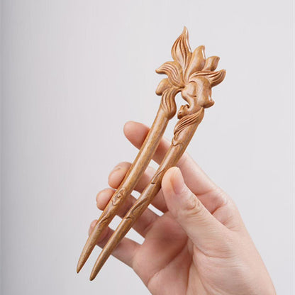 PF143 - Intricate Wooden Hair Sticks - Wholesale