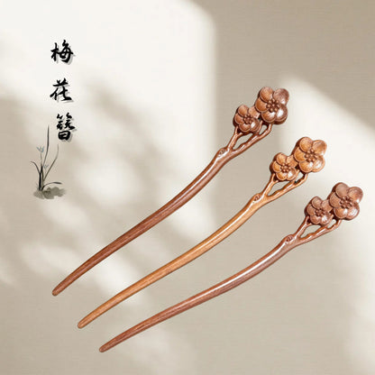 PF168 - Red Sandalwood Hair Sticks - Wholesale