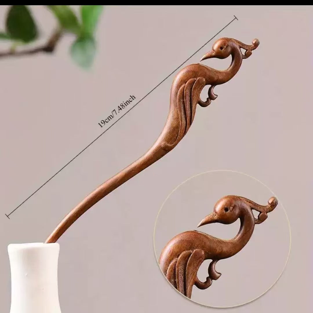 PF185 - 19cm Lacewood Hair Sticks - Wholesale