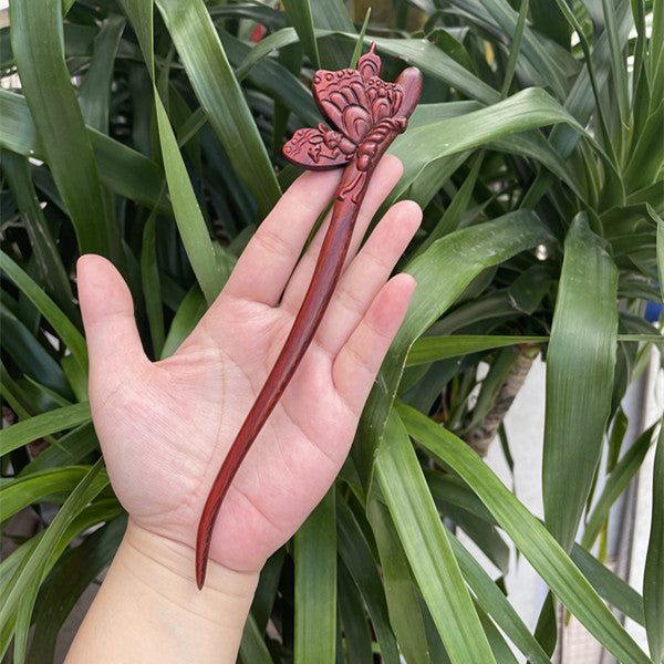 PF140 - 20cm Rosewood Hair Sticks - Wholesale
