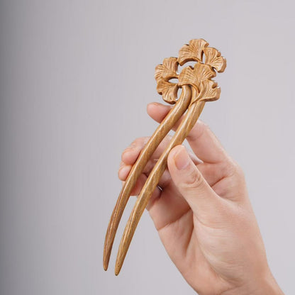 PF143 - Intricate Wooden Hair Sticks - Wholesale