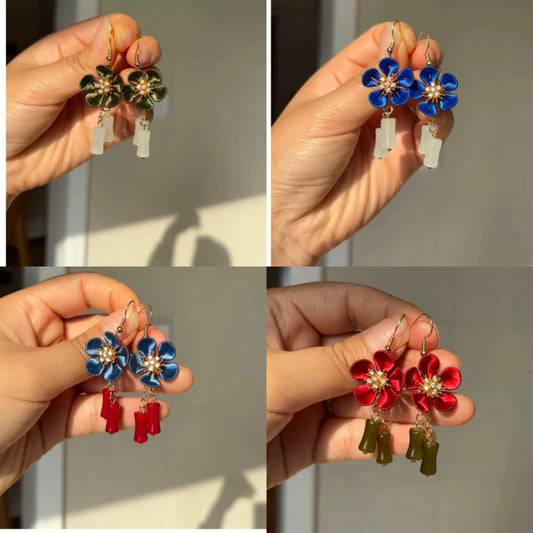 PF224 - Plum Blossom Chanhua Earrings - Wholesale