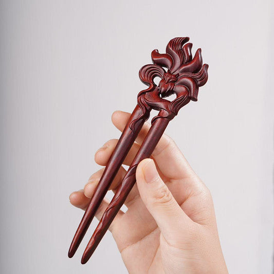 PF143 - Intricate Wooden Hair Sticks - Wholesale
