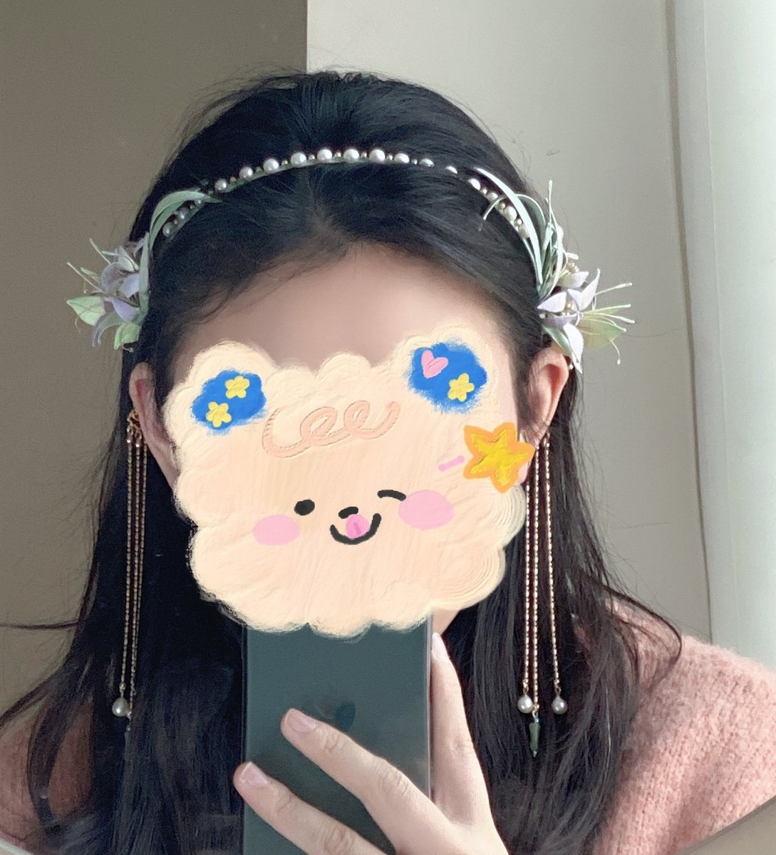 Cerchietto fatto a mano Chanhua Piccola Orchidea - Accessorio artigianale tradizionale per capelli Hanfu