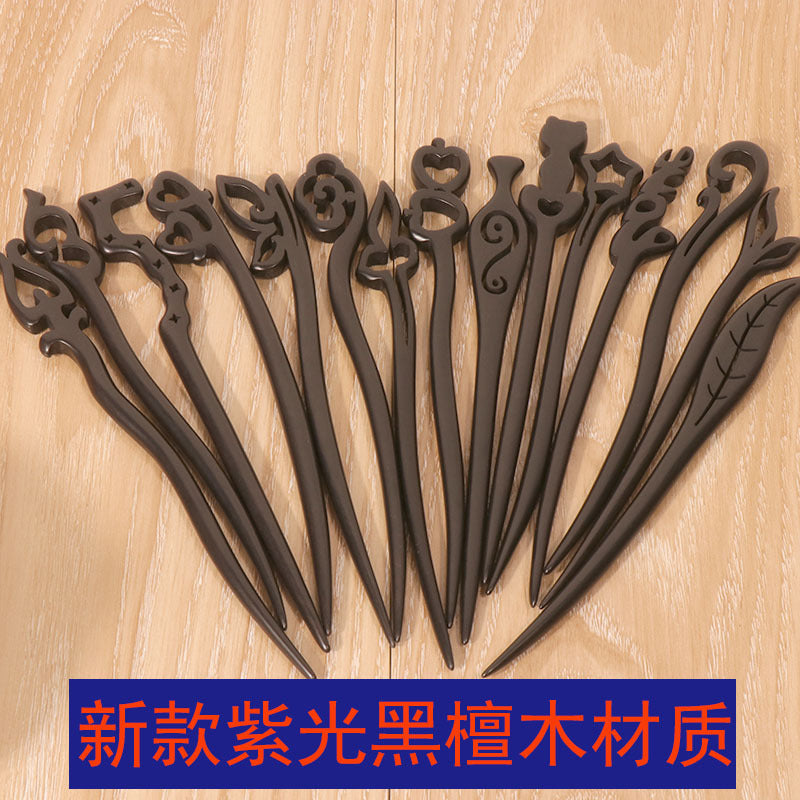 PF092 - 18cm African Blackwood Hair Sticks - Wholesale