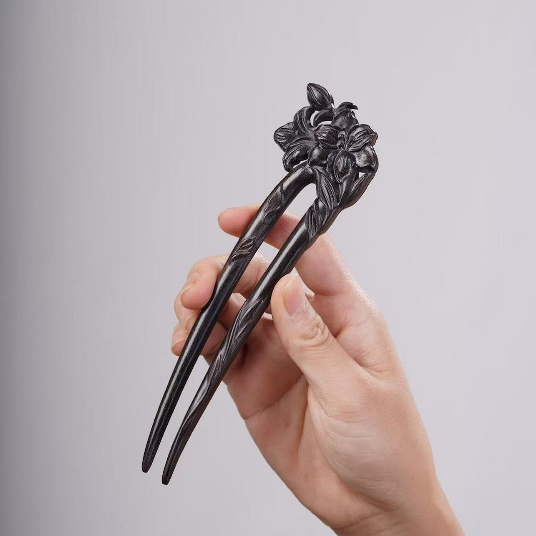 PF143 - Intricate Wooden Hair Sticks - Wholesale
