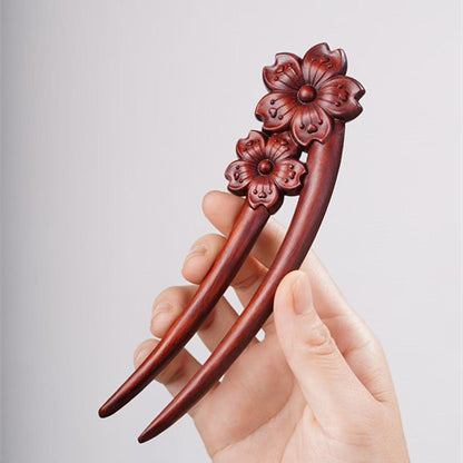 PF143 - Intricate Wooden Hair Sticks - Wholesale