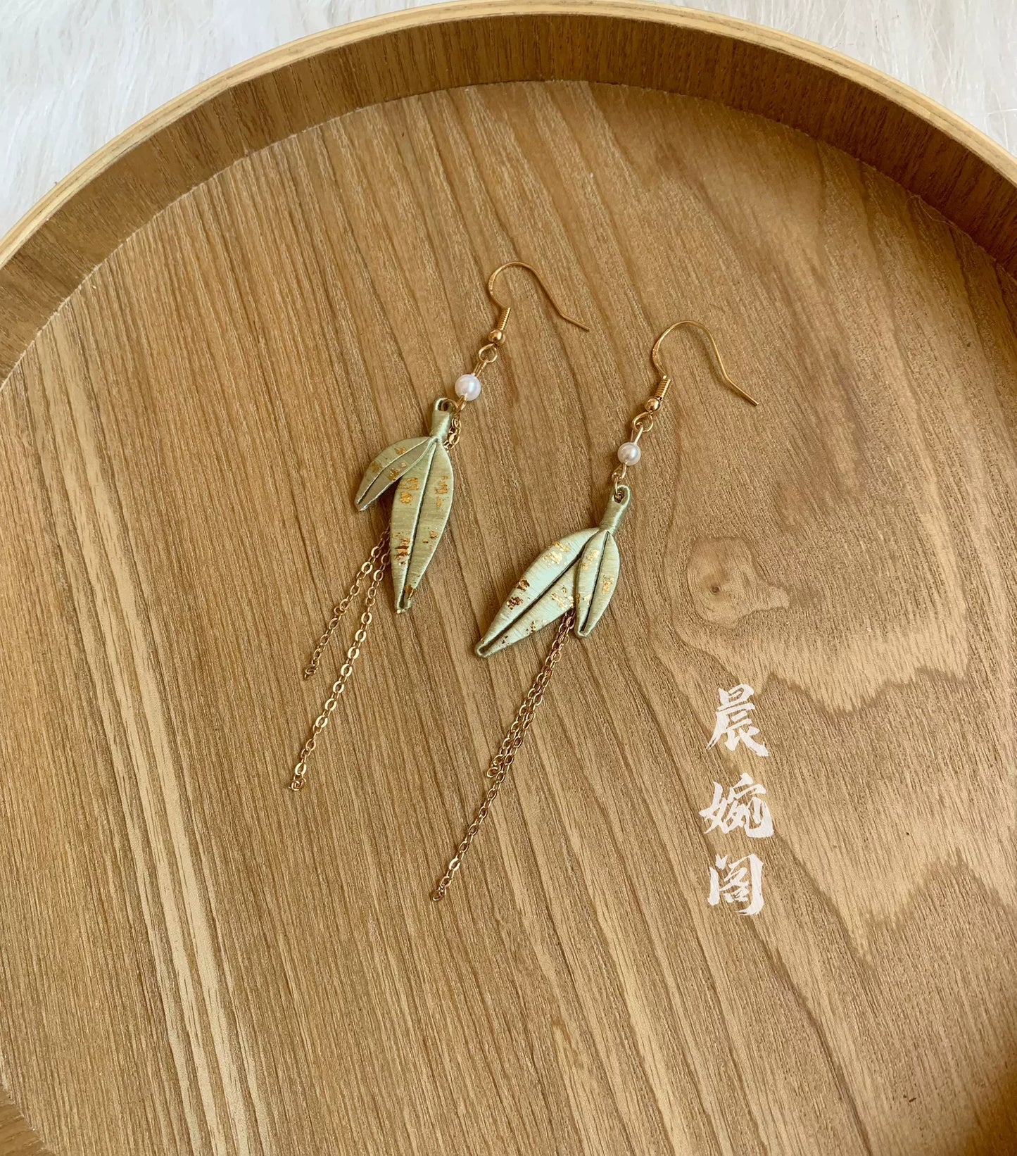 PF023 - Bamboo Chanhua Earrings - Wholesale