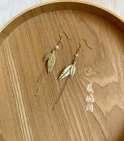 PF023 - Bamboo Chanhua Earrings - Wholesale