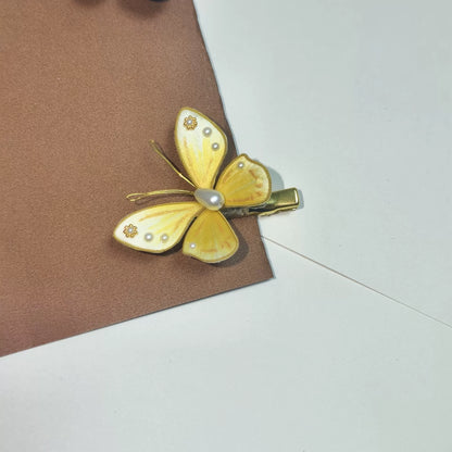 Handmade Ronghua Silk Butterfly Hair Clip - Custom Accessory Options