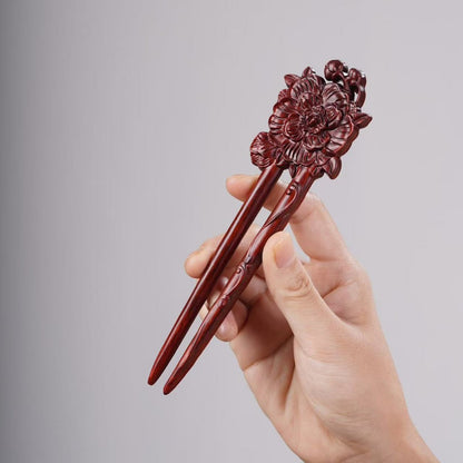 PF143 - Intricate Wooden Hair Sticks - Wholesale