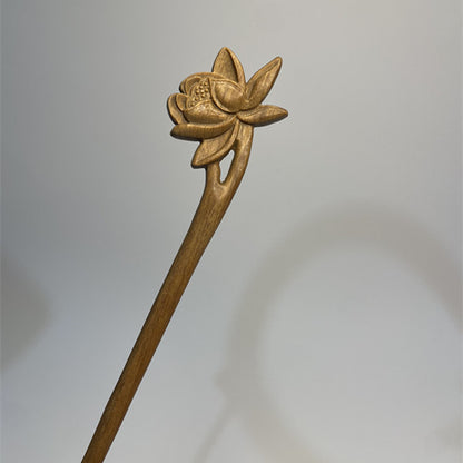 PF145 - 20cm Green Sandalwood Hair Sticks - Wholesale