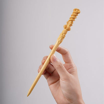 PF143 - Intricate Wooden Hair Sticks - Wholesale