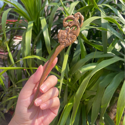 PF143 - Intricate Wooden Hair Sticks - Wholesale