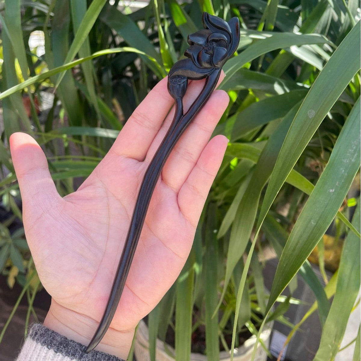 PF142 - 20cm African Blackwood Hair Sticks - Wholesale