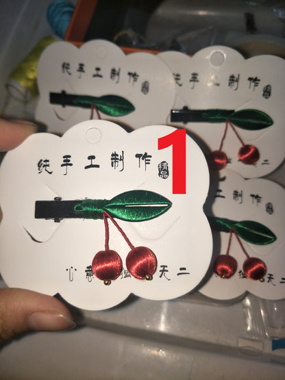 PF233 - Fruits Chanhua Hair Clips - Wholesale