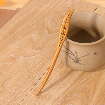 PF095 - Bâtons à cheveux en bois de santal vert 18cm - Vente en gros