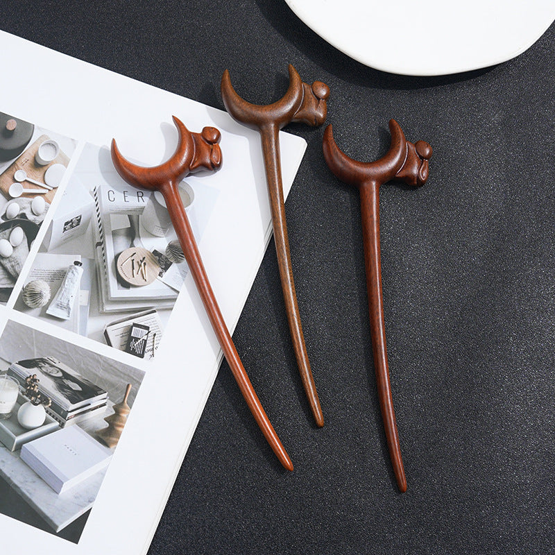 PF185 - 19cm Lacewood Hair Sticks - Wholesale