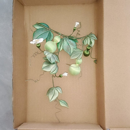 Handmade Thread-Wrapped Gourd Decor - Luxury Chanhua Vine Art Piece