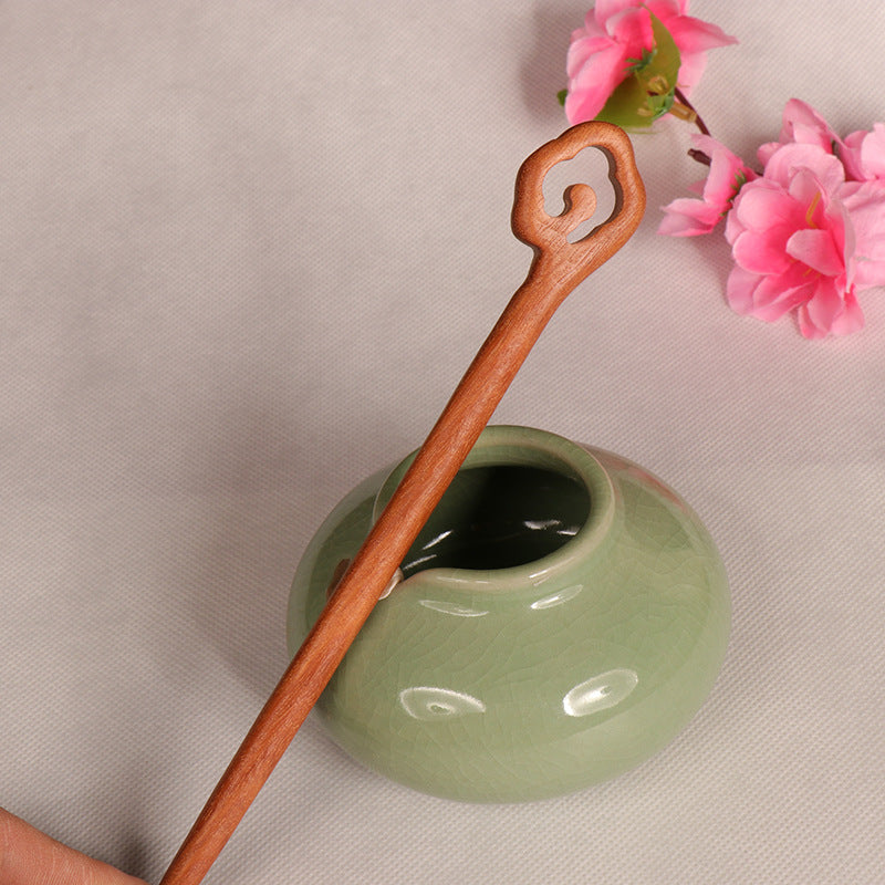 PF075 - 18cm Rosewood Hair Sticks - Wholesale