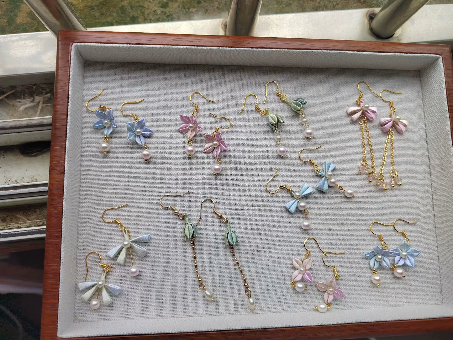 PF232 - Bow and Flower Series Chanhua Earrings - Wholesale
