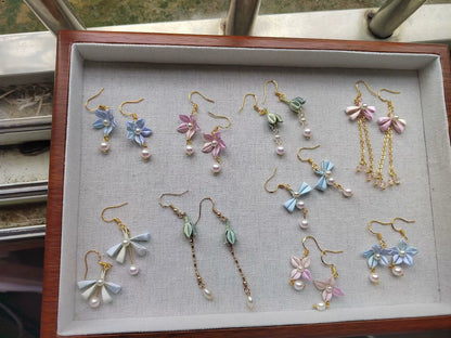 PF232 - Bow and Flower Series Chanhua Earrings - Wholesale