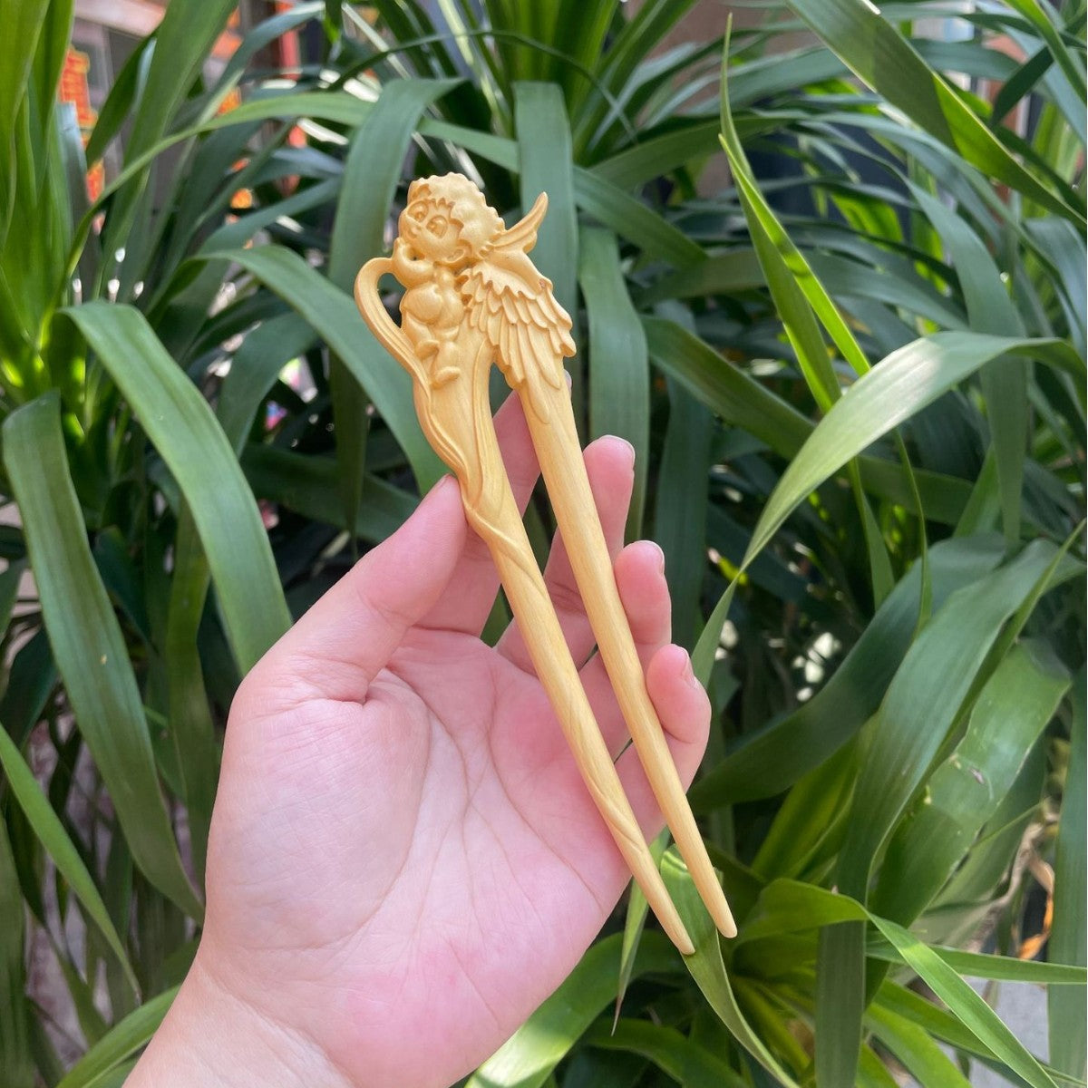 PF143 - Intricate Wooden Hair Sticks - Wholesale