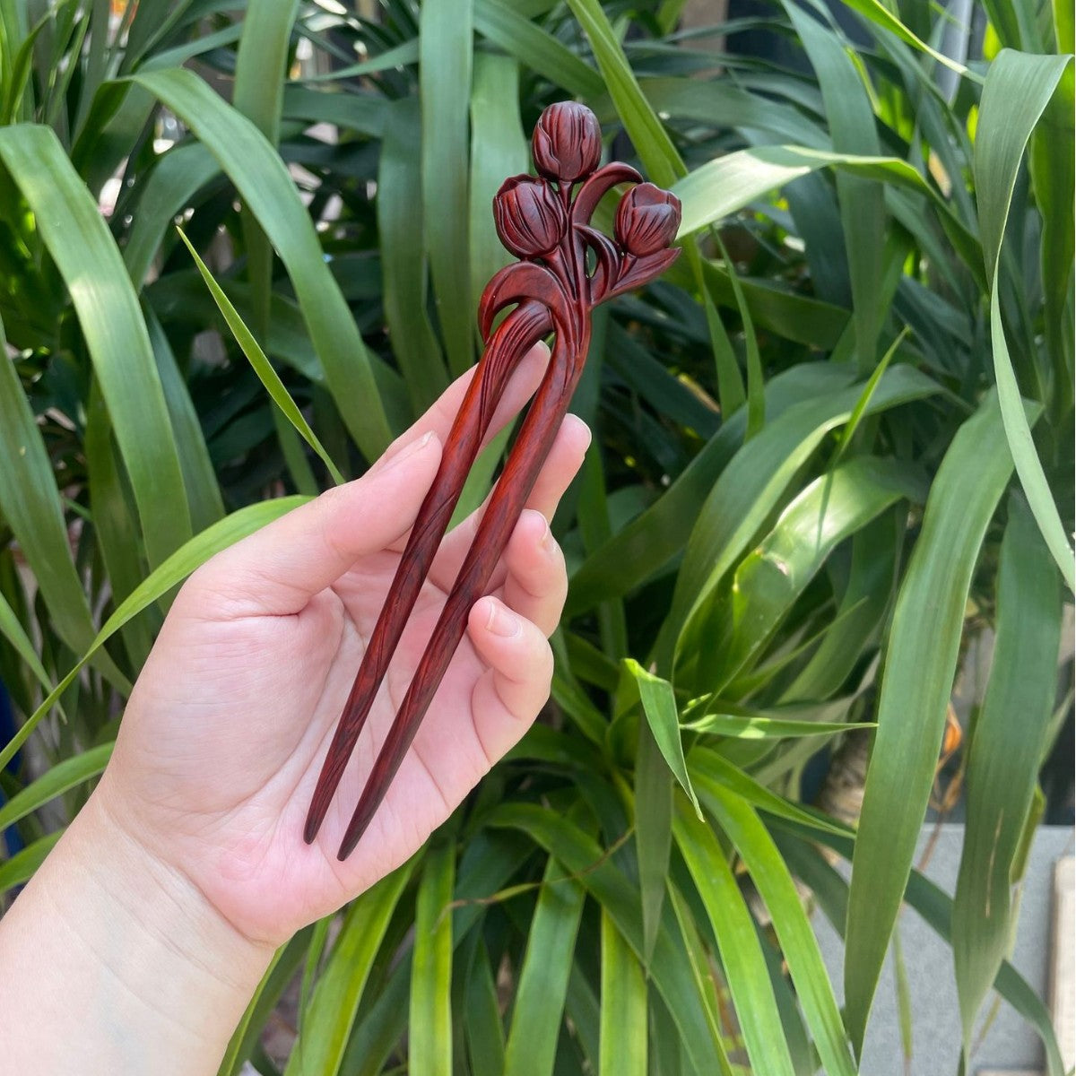 PF143 - Intricate Wooden Hair Sticks - Wholesale