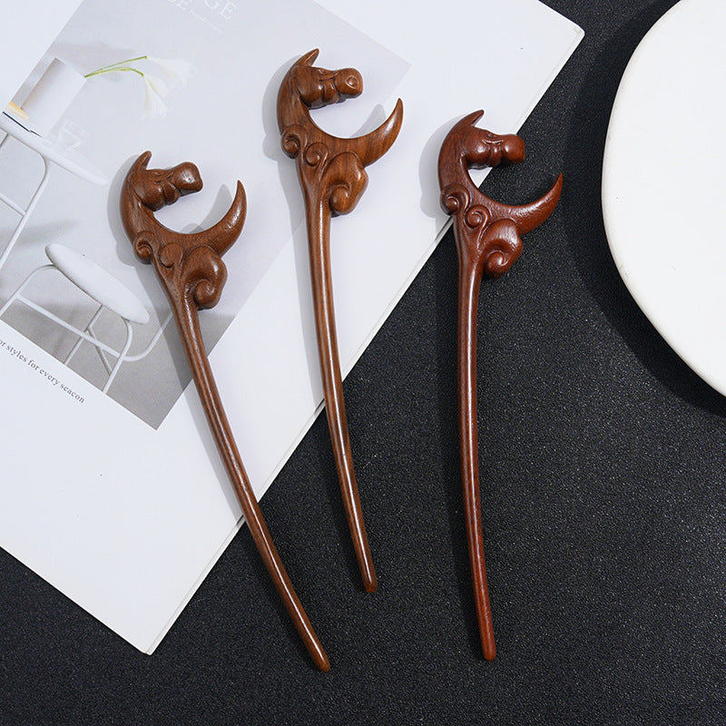 PF185 - 19cm Lacewood Hair Sticks - Wholesale