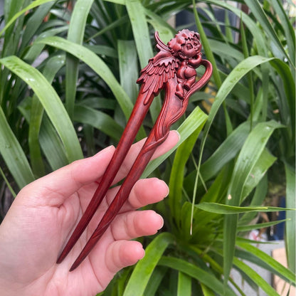 PF143 - Intricate Wooden Hair Sticks - Wholesale