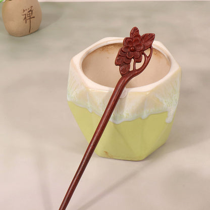 PF107 - 18cm African Padauk Hair Sticks - Wholesale