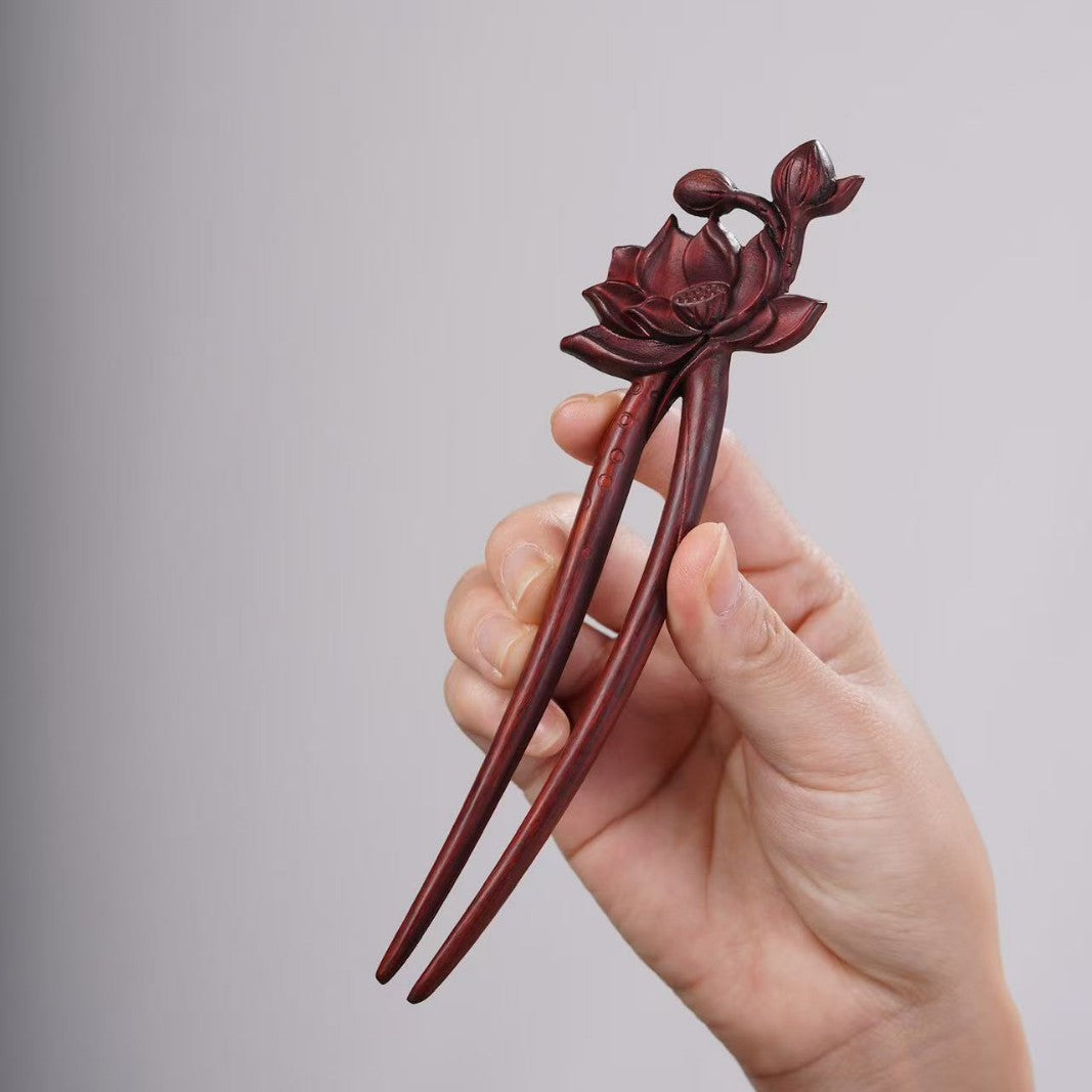 PF143 - Intricate Wooden Hair Sticks - Wholesale