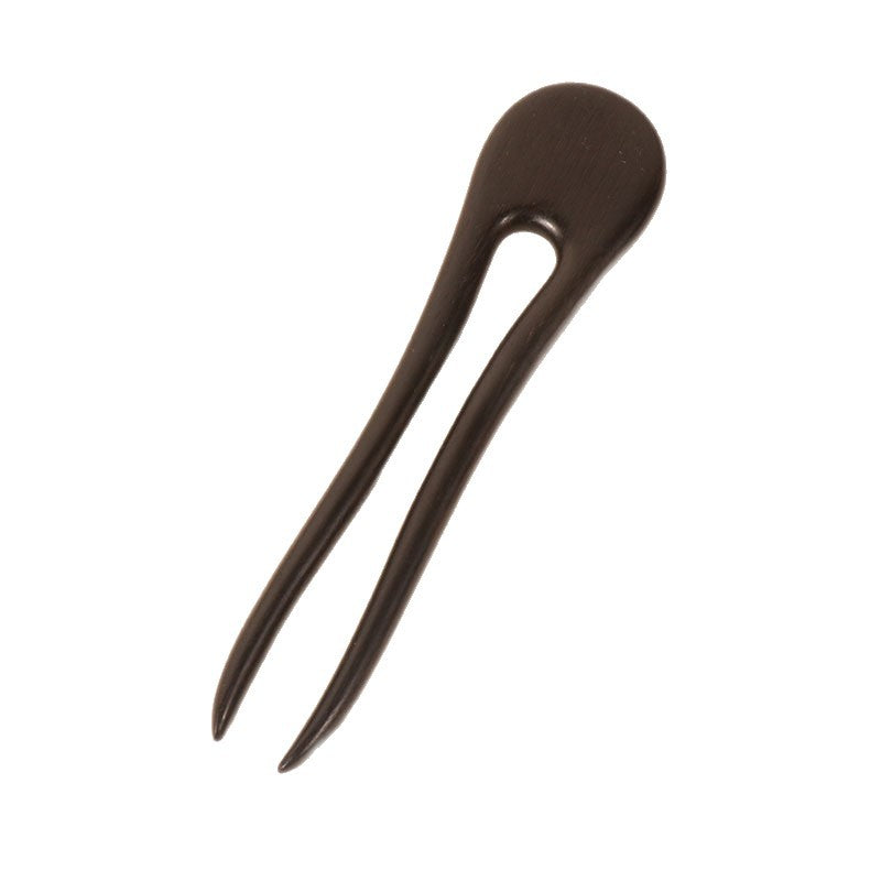PF105 - U Shape African Blackwood Hair Sticks - Wholesale