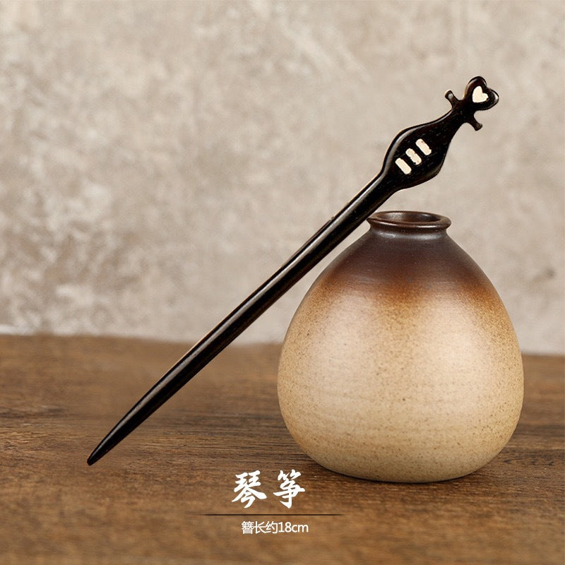 PF084 - 18cm Ebony Hair Sticks - Wholesale