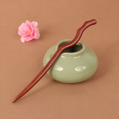 PF086 - 18cm African Padauk Hair Sticks - Wholesale