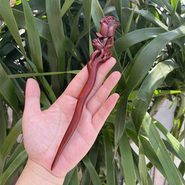PF140 - 20cm Rosewood Hair Sticks - Wholesale