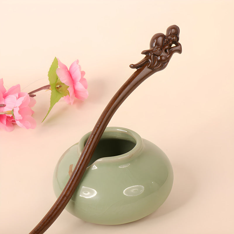PF100 - 18cm Lacewood Hair Sticks - Wholesale