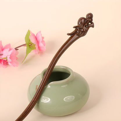 PF100 - 18cm Lacewood Hair Sticks - Wholesale